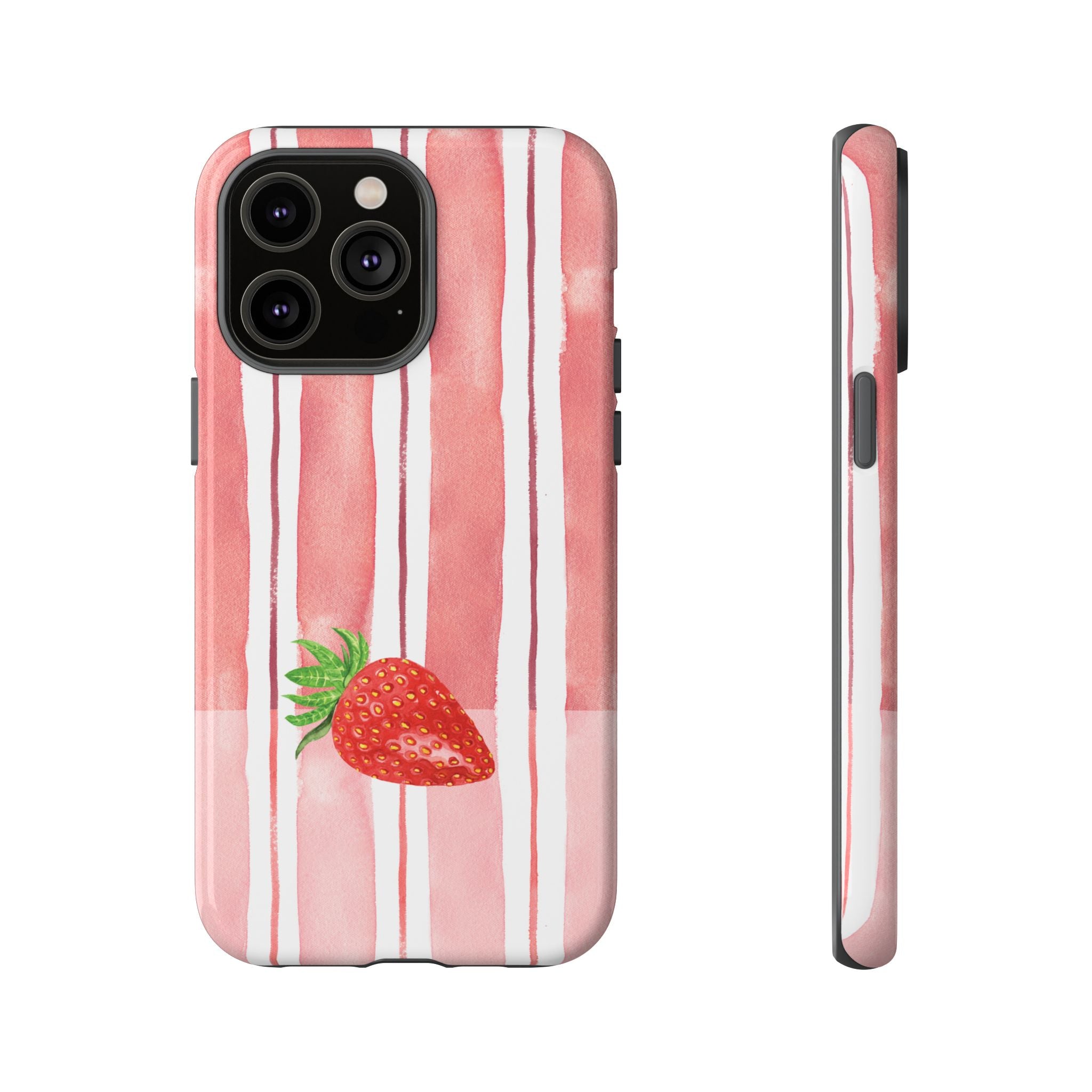 Strawberry Orchard Stripes Phone Case
