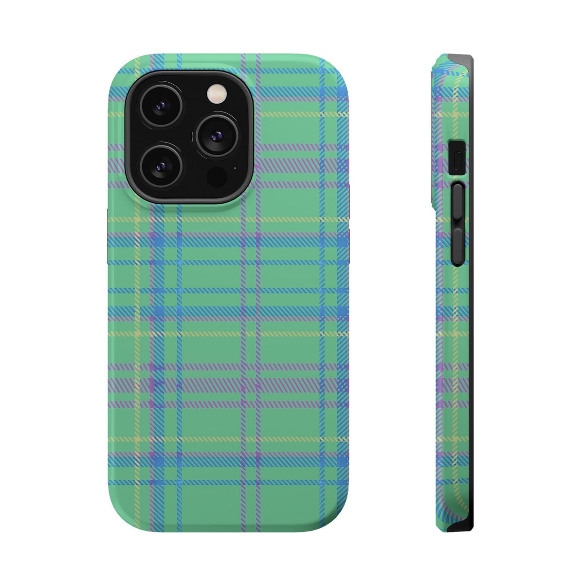 Fresh Energy Plaid Magnetic Phone Case