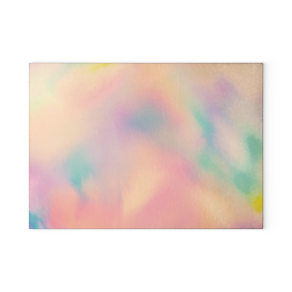 Peach Prism Dreamscape Glass Cutting Board