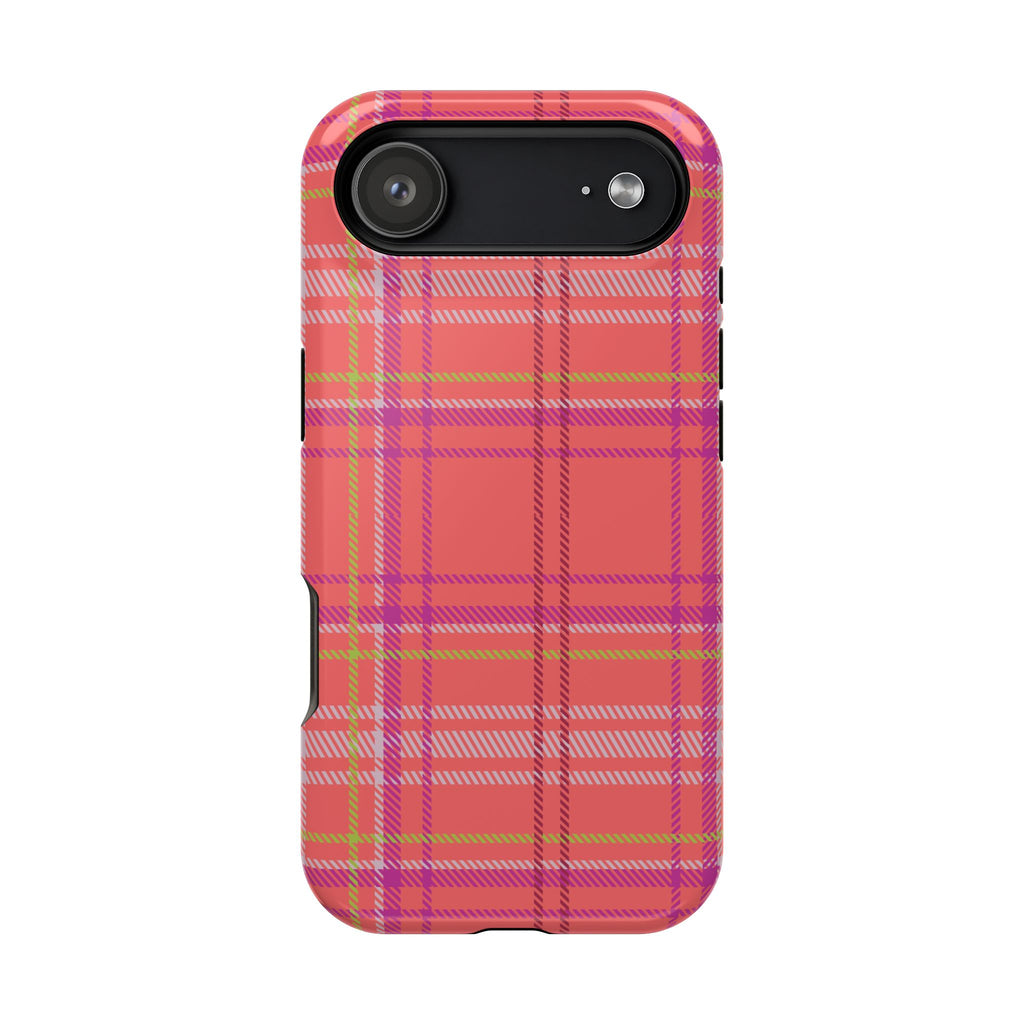 Golden Girl Plaid Magnetic Phone Case