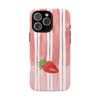 Strawberry Orchard Stripes Phone Case