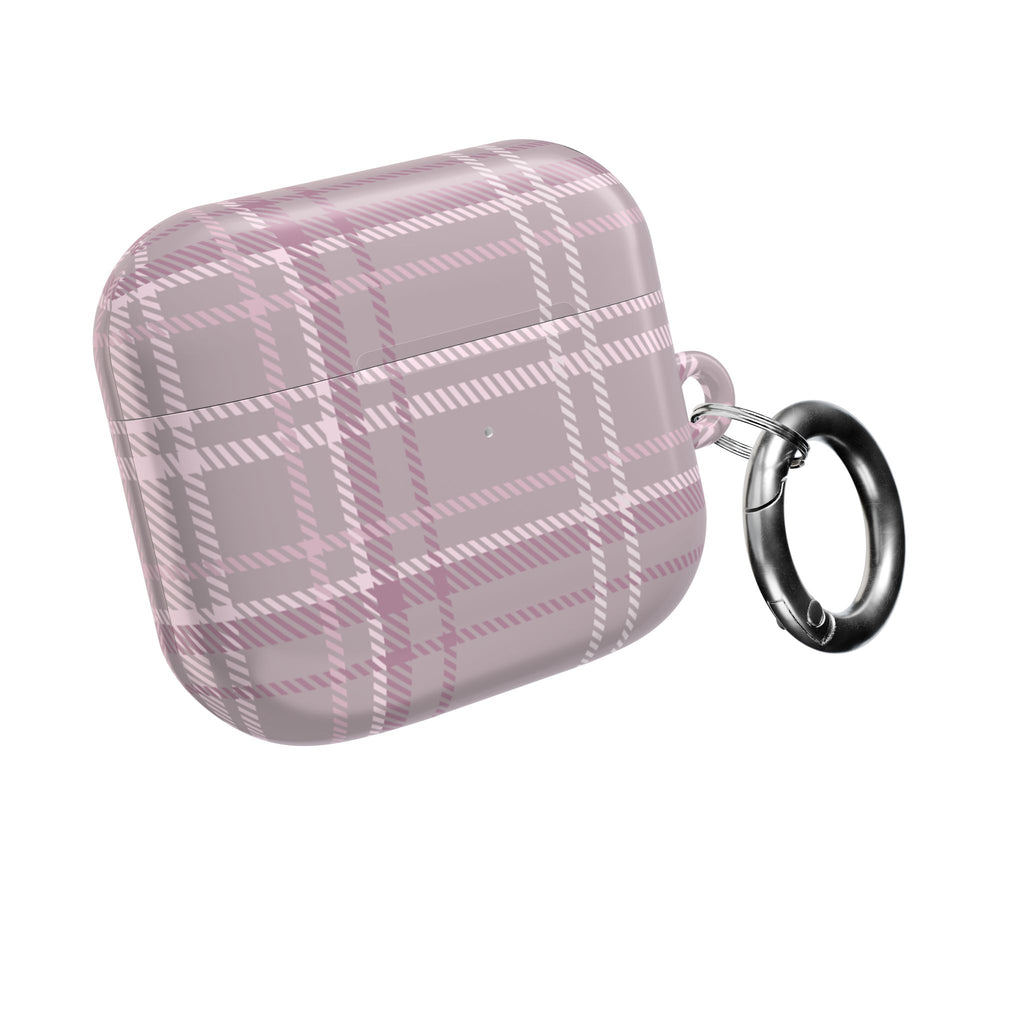 The Plaid Edit Mauve AirPod Case