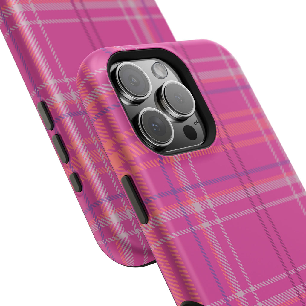 Berry Crush Plaid Magnetic Phone Case