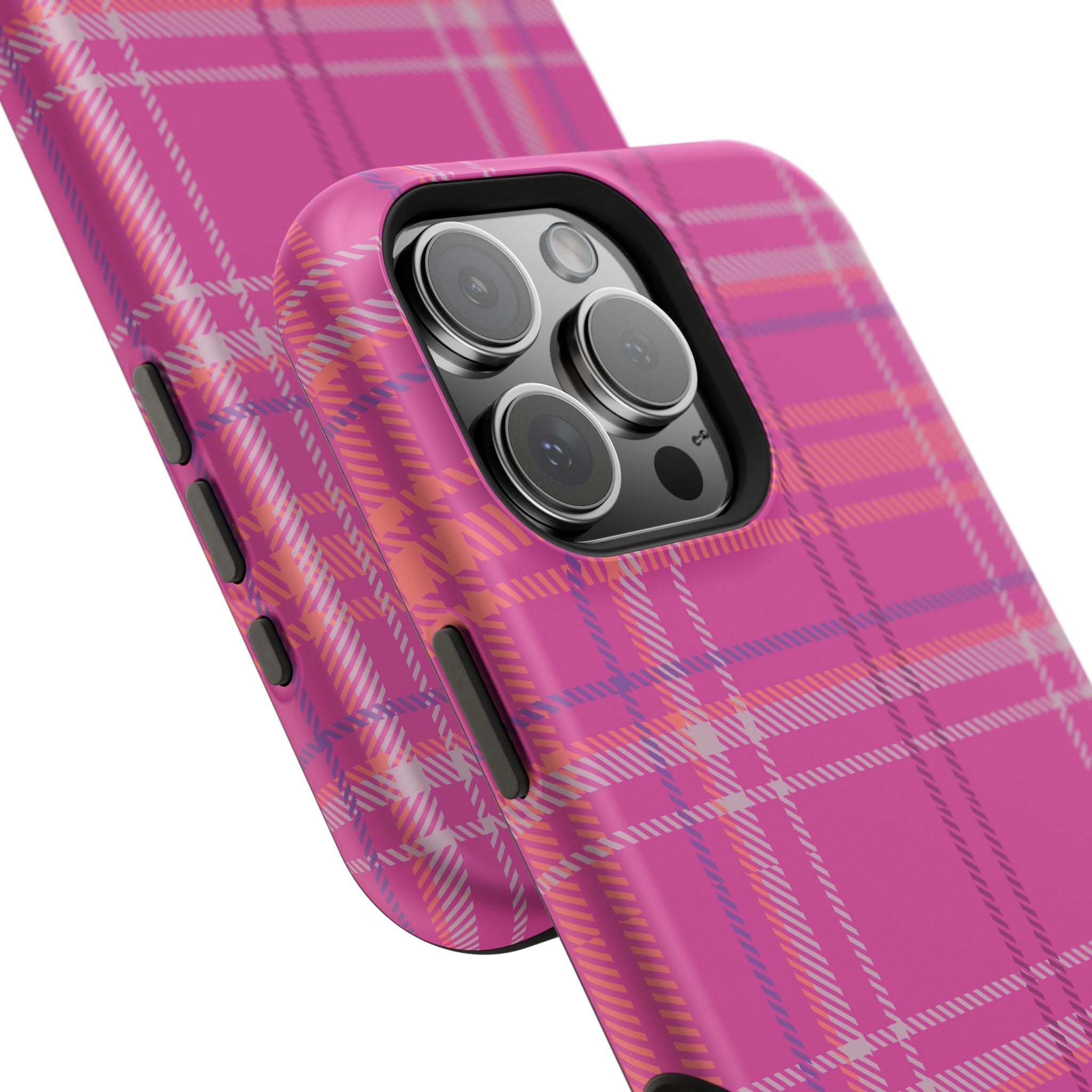 Berry Crush Plaid Magnetic Phone Case
