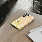 Lemon Orchard Stripes Phone Case