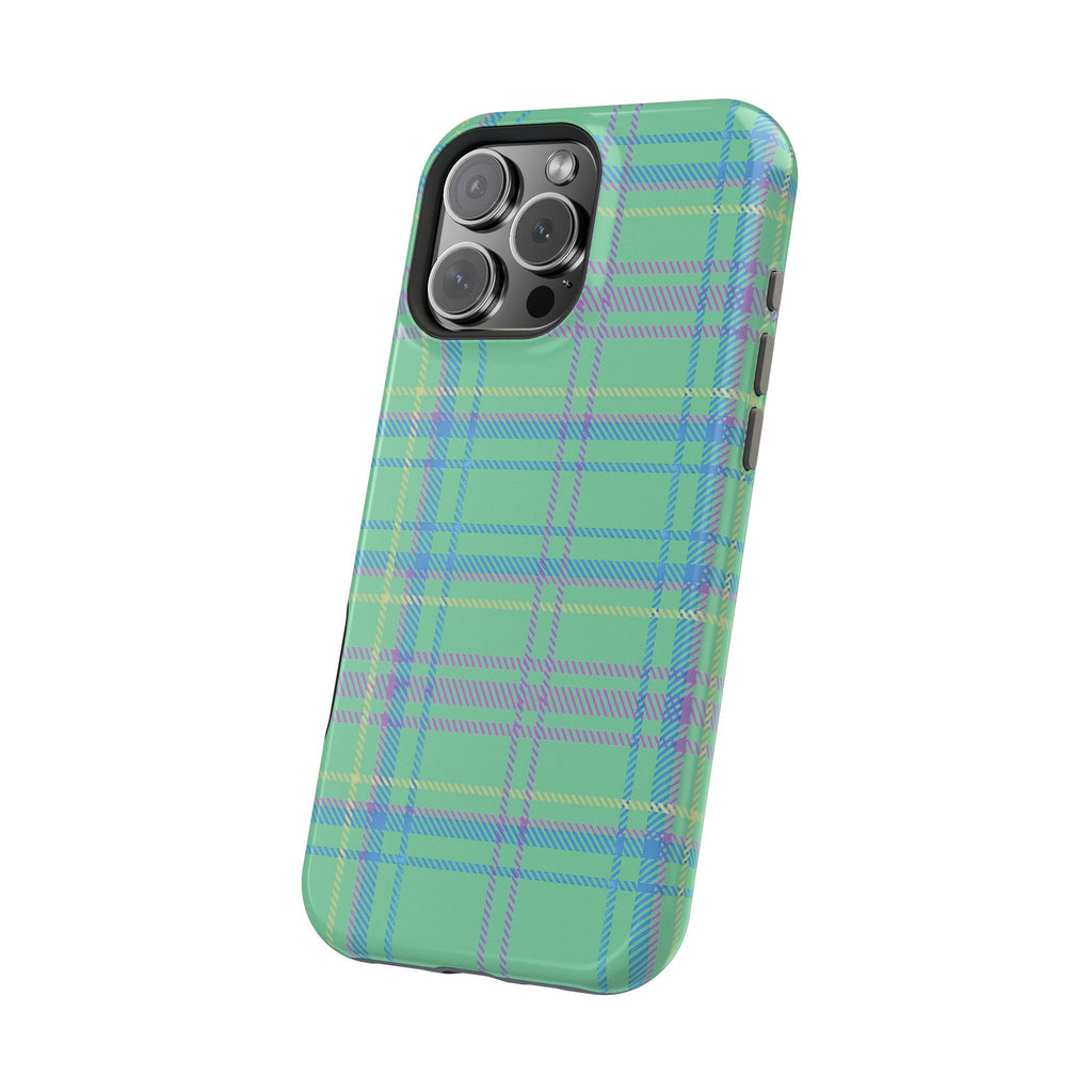 Fresh Energy Plaid Magnetic Phone Case
