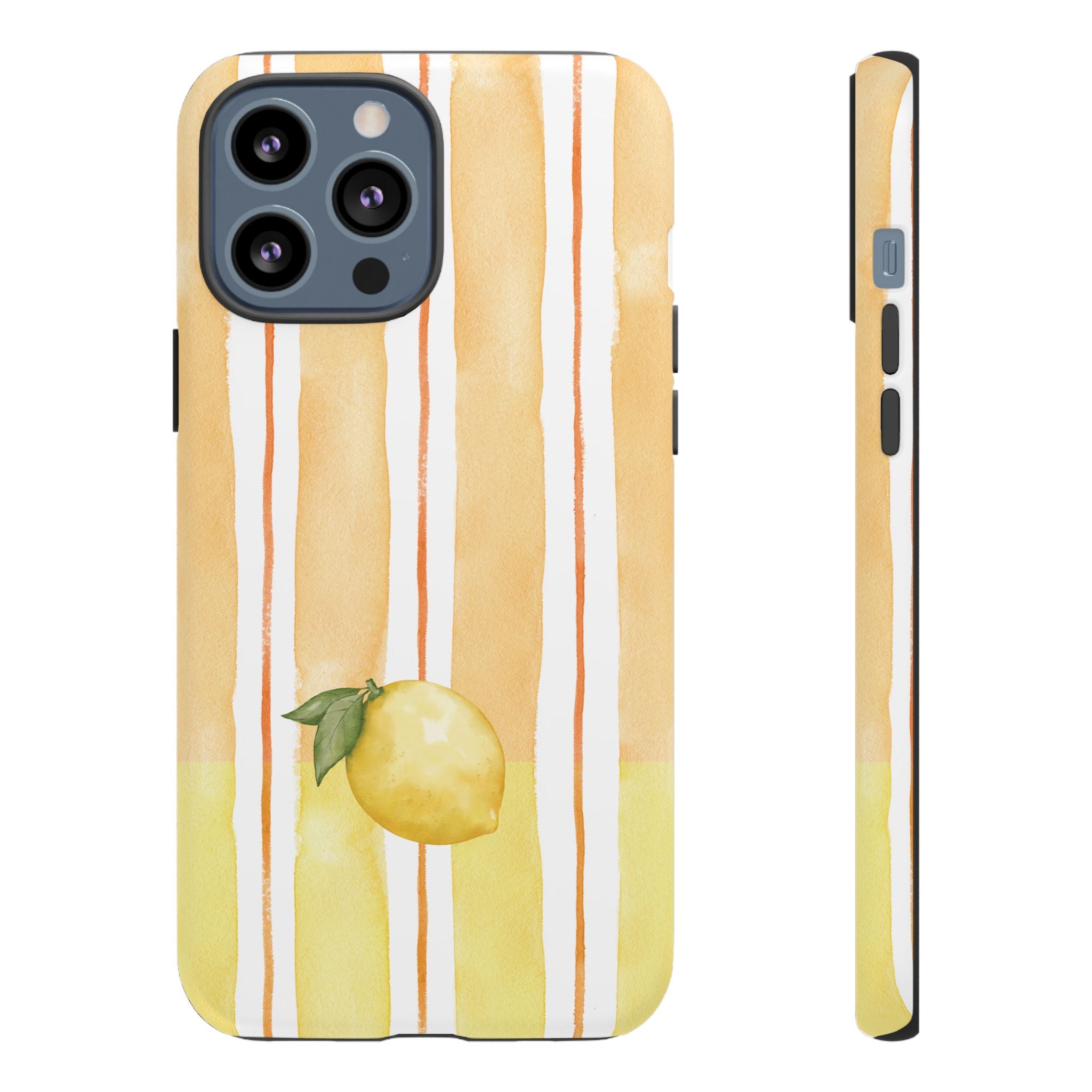 Lemon Orchard Stripes Phone Case