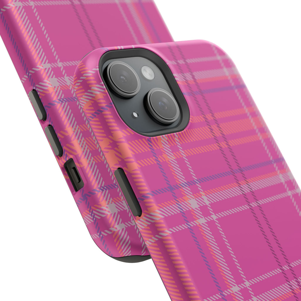 Berry Crush Plaid Magnetic Phone Case
