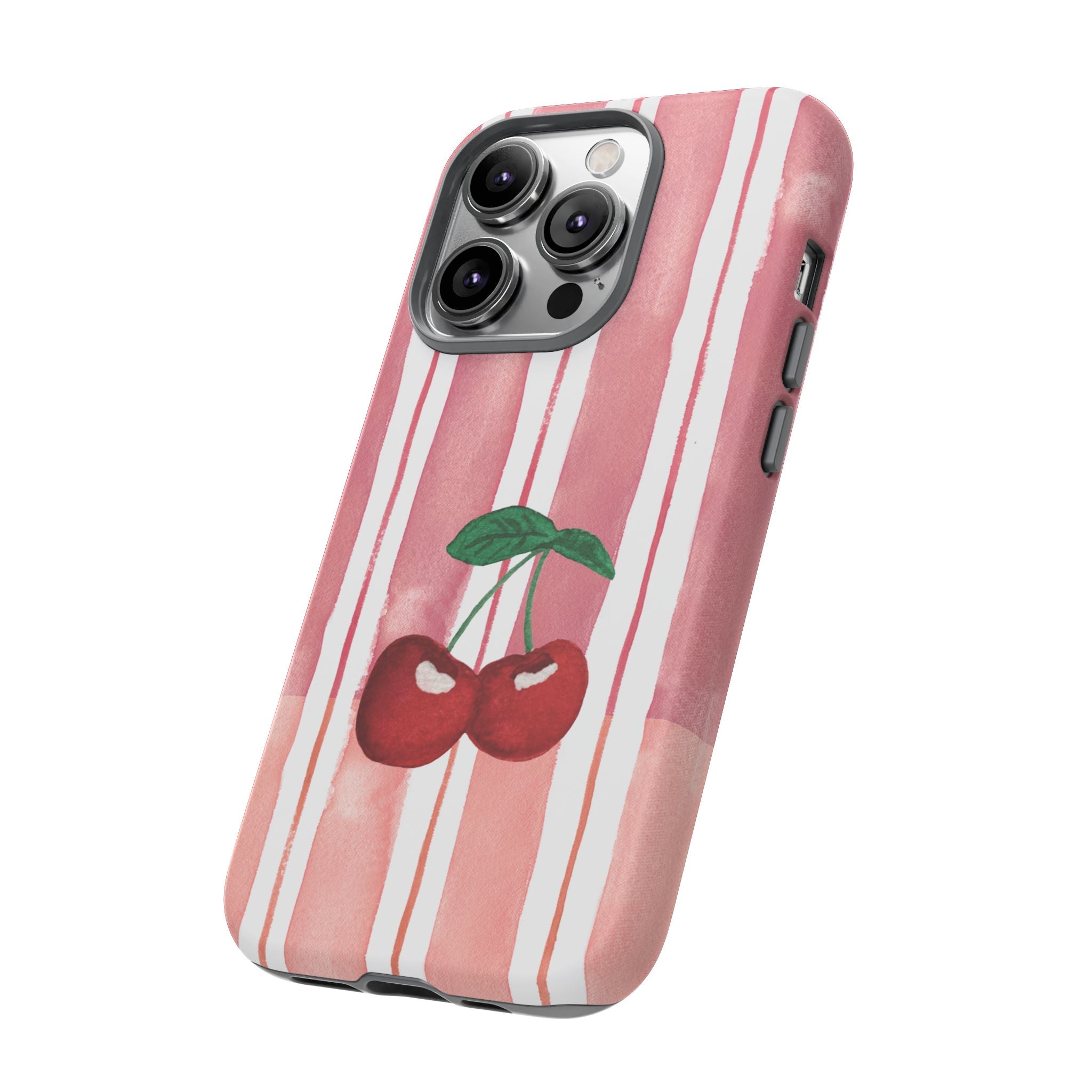 Cherry Orchard Stripes Phone Case