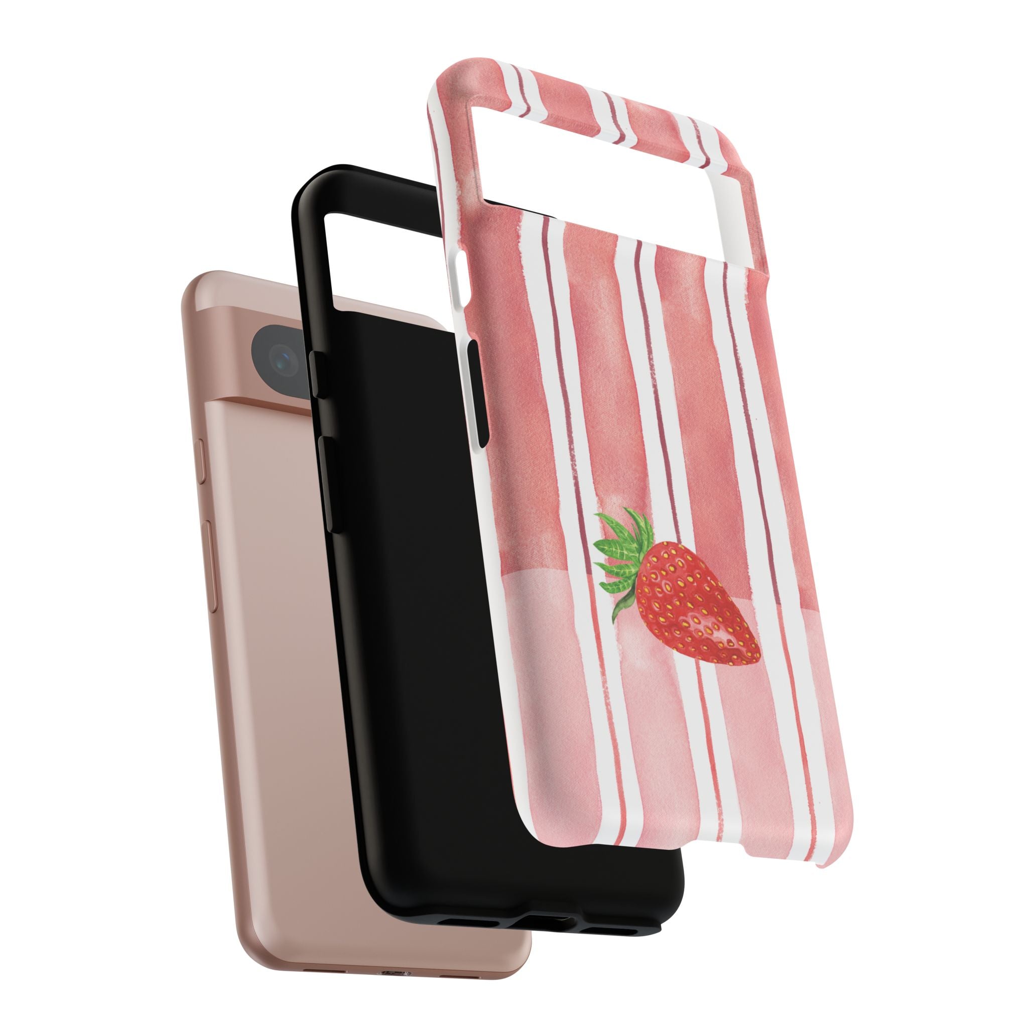 Strawberry Orchard Stripes Phone Case