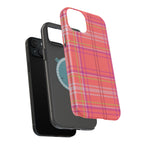 Golden Girl Plaid Magnetic Phone Case