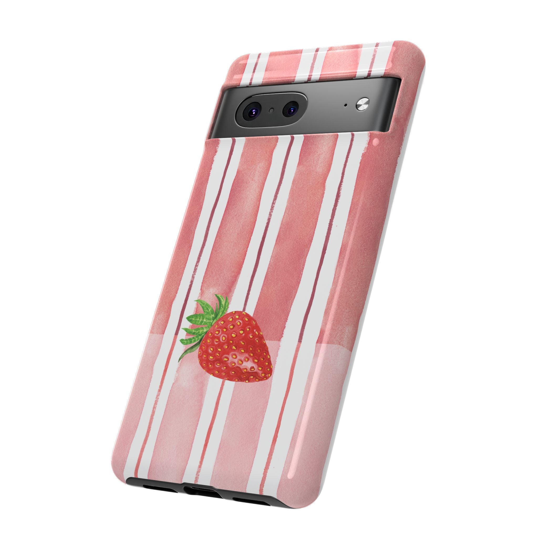 Strawberry Orchard Stripes Phone Case