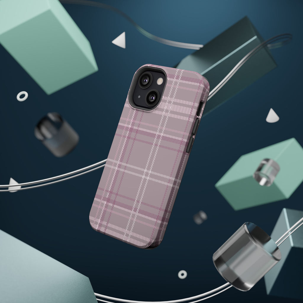 The Plaid Edit Mauve Phone Case