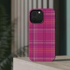 Berry Crush Plaid Magnetic Phone Case