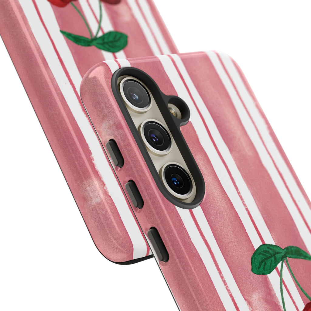 Cherry Orchard Stripes Phone Case