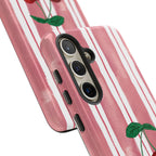 Cherry Orchard Stripes Phone Case