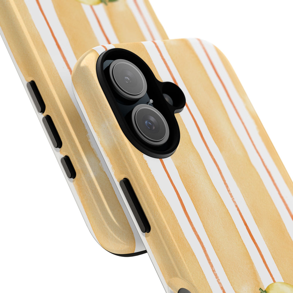 Lemon Orchard Stripes Phone Case