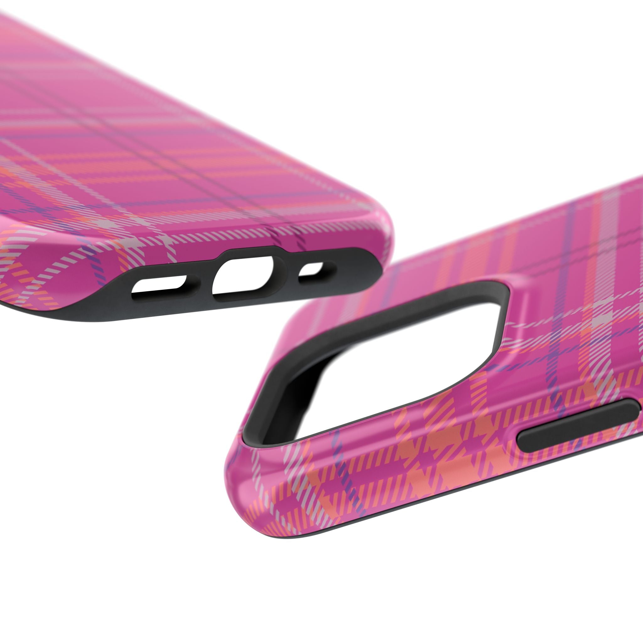 Berry Crush Plaid Magnetic Phone Case