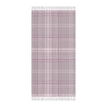 The Plaid Edit Mauve Boho Beach Towel