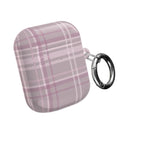 The Plaid Edit Mauve AirPod Case