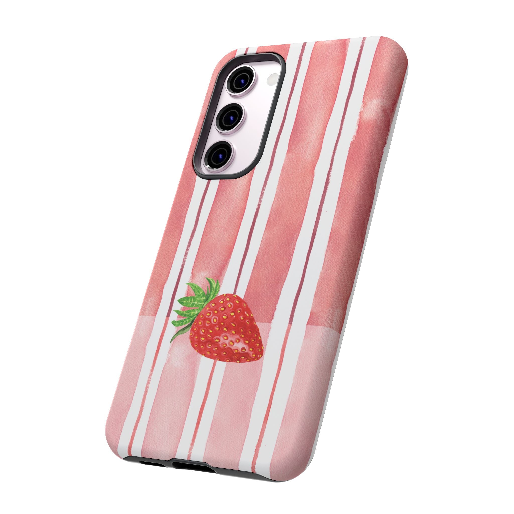 Strawberry Orchard Stripes Phone Case