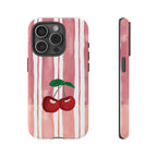 Cherry Orchard Stripes Phone Case