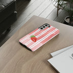 Strawberry Orchard Stripes Phone Case
