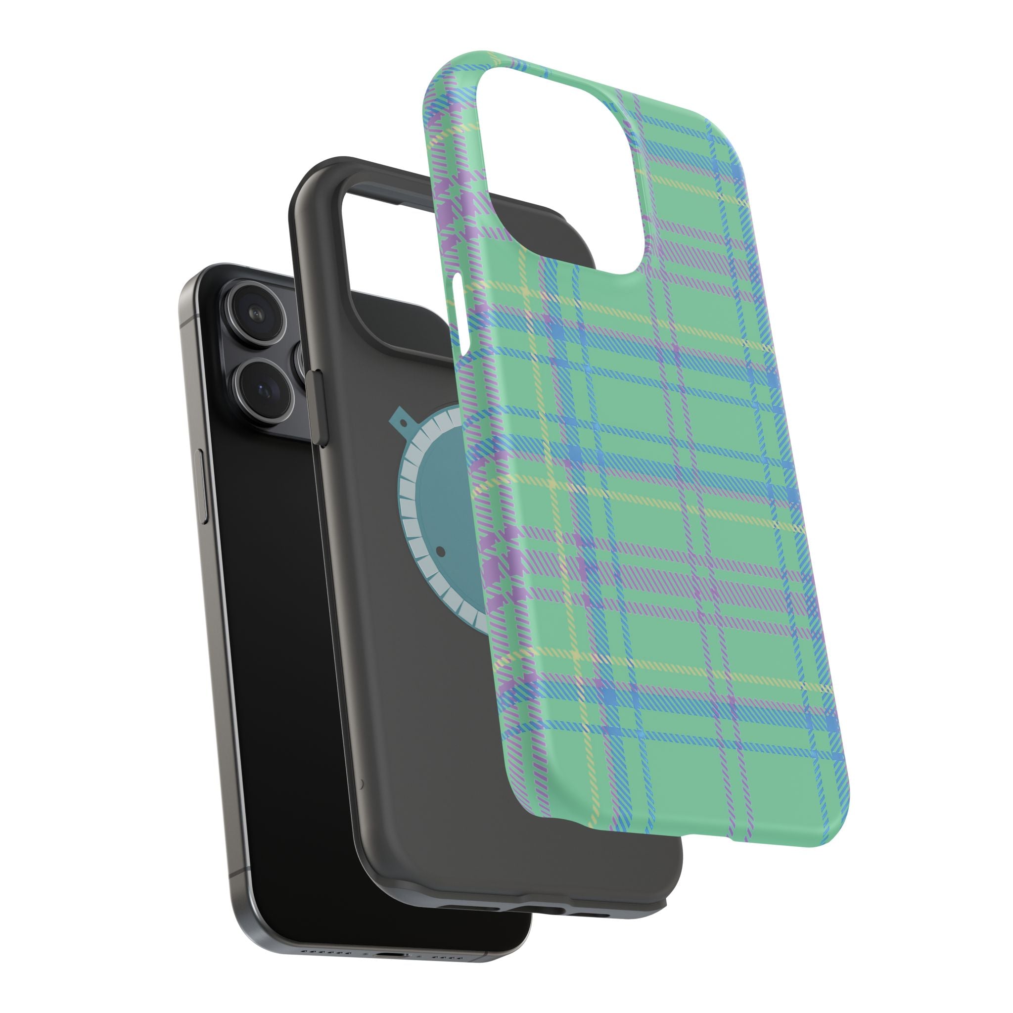Fresh Energy Plaid Magnetic Phone Case