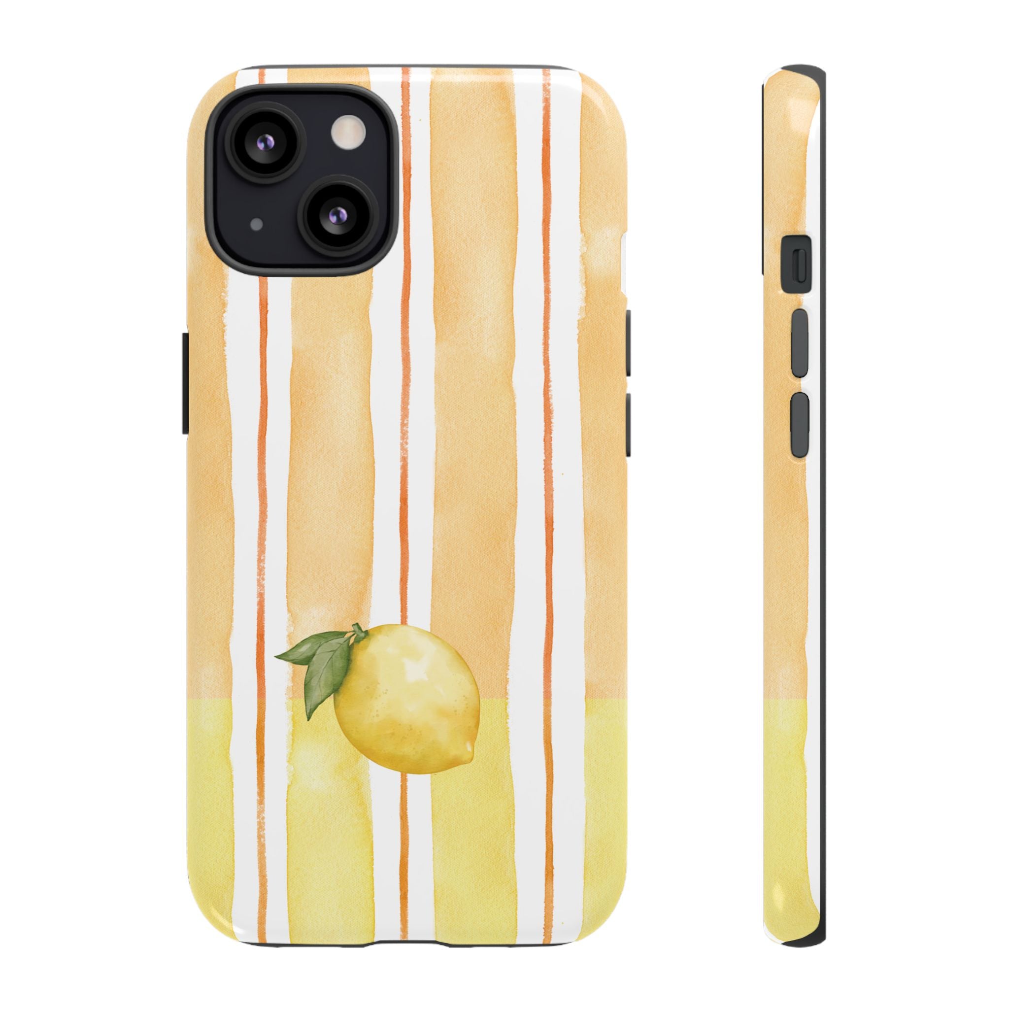Lemon Orchard Stripes Phone Case