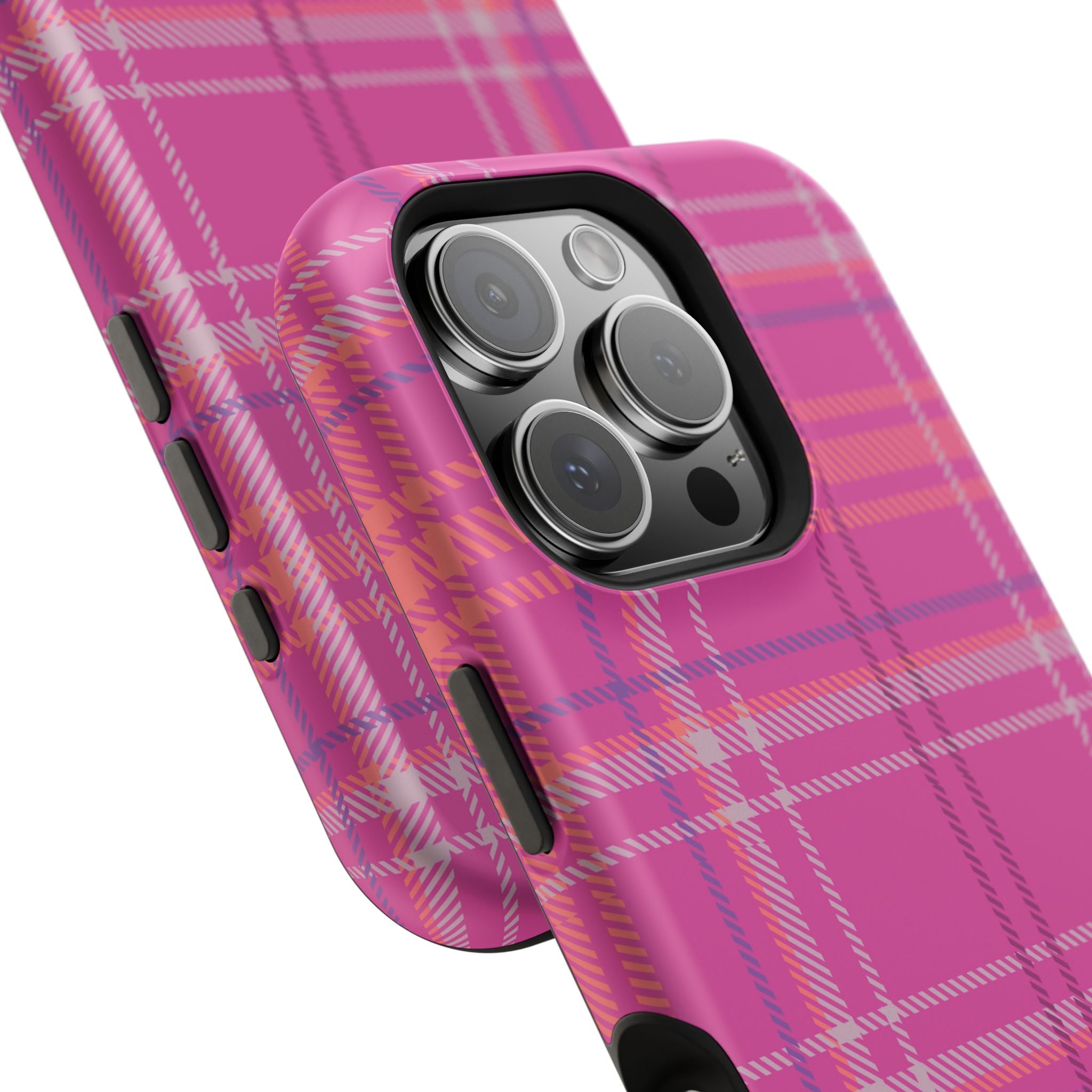 Berry Crush Plaid Magnetic Phone Case