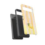 Lemon Orchard Stripes Phone Case