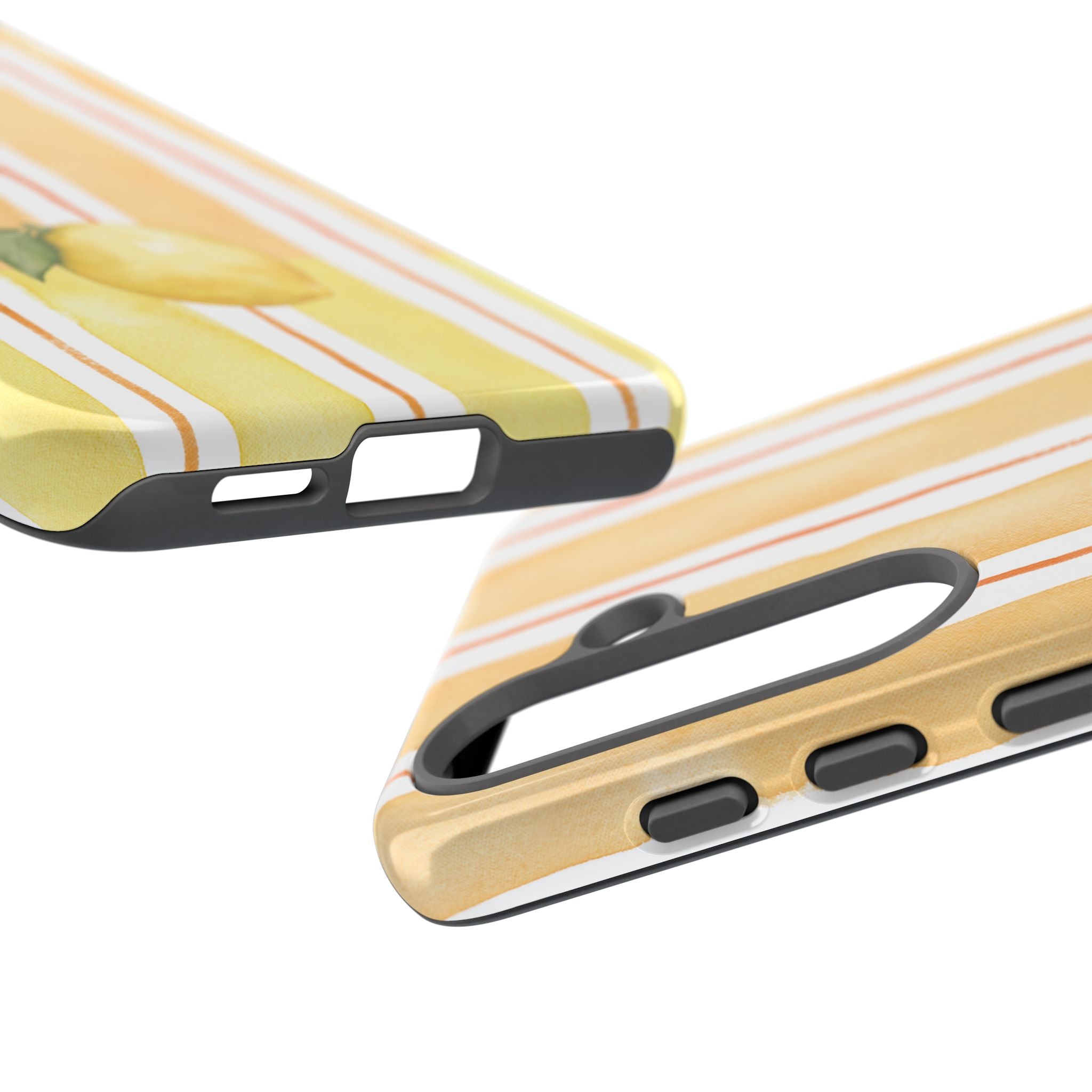Lemon Orchard Stripes Phone Case
