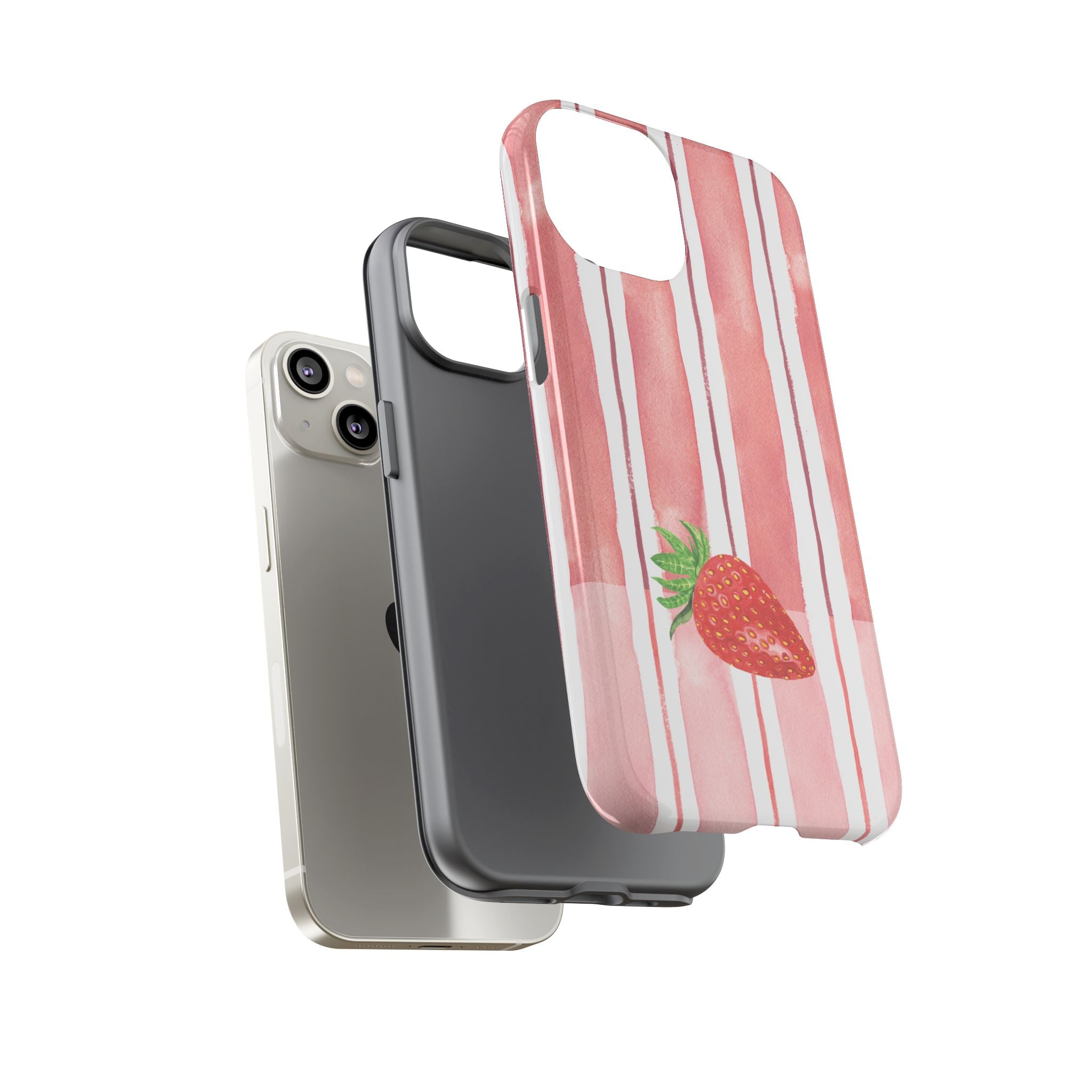 Strawberry Orchard Stripes Phone Case