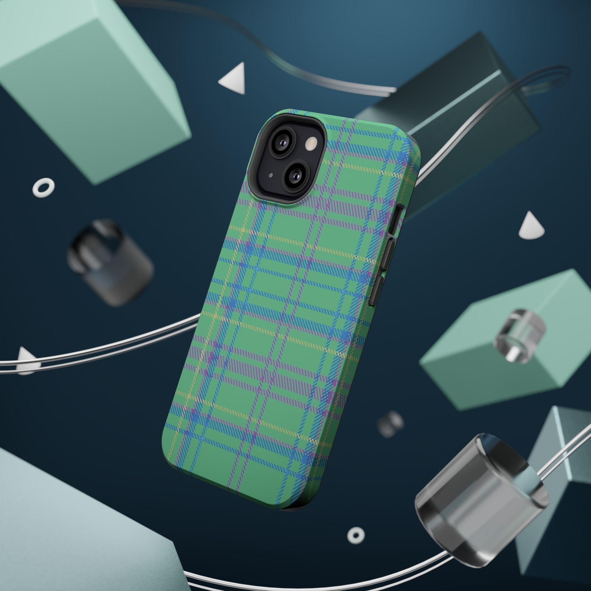 Fresh Energy Plaid Magnetic Phone Case