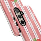 Strawberry Orchard Stripes Phone Case