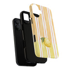 Lemon Orchard Stripes Phone Case