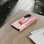 Strawberry Orchard Stripes Phone Case