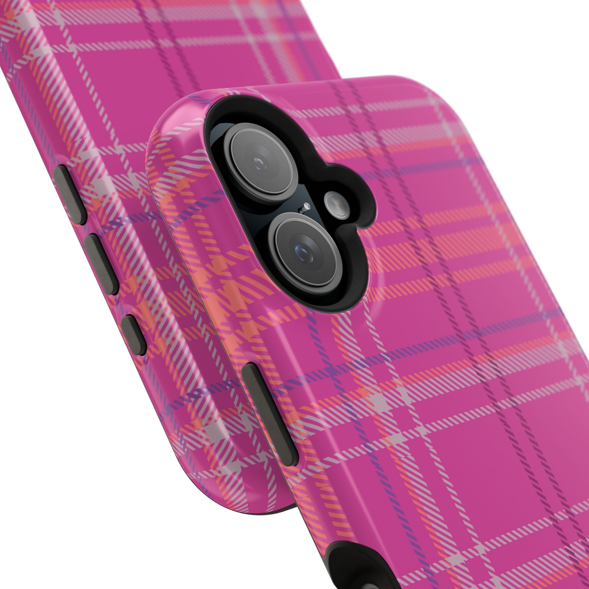 Berry Crush Plaid Magnetic Phone Case
