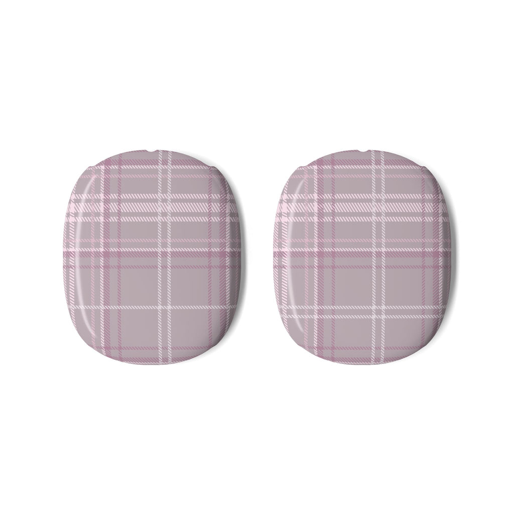 The Plaid Edit Mauve AirPods Max Shell Case