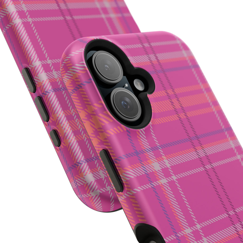 Berry Crush Plaid Magnetic Phone Case