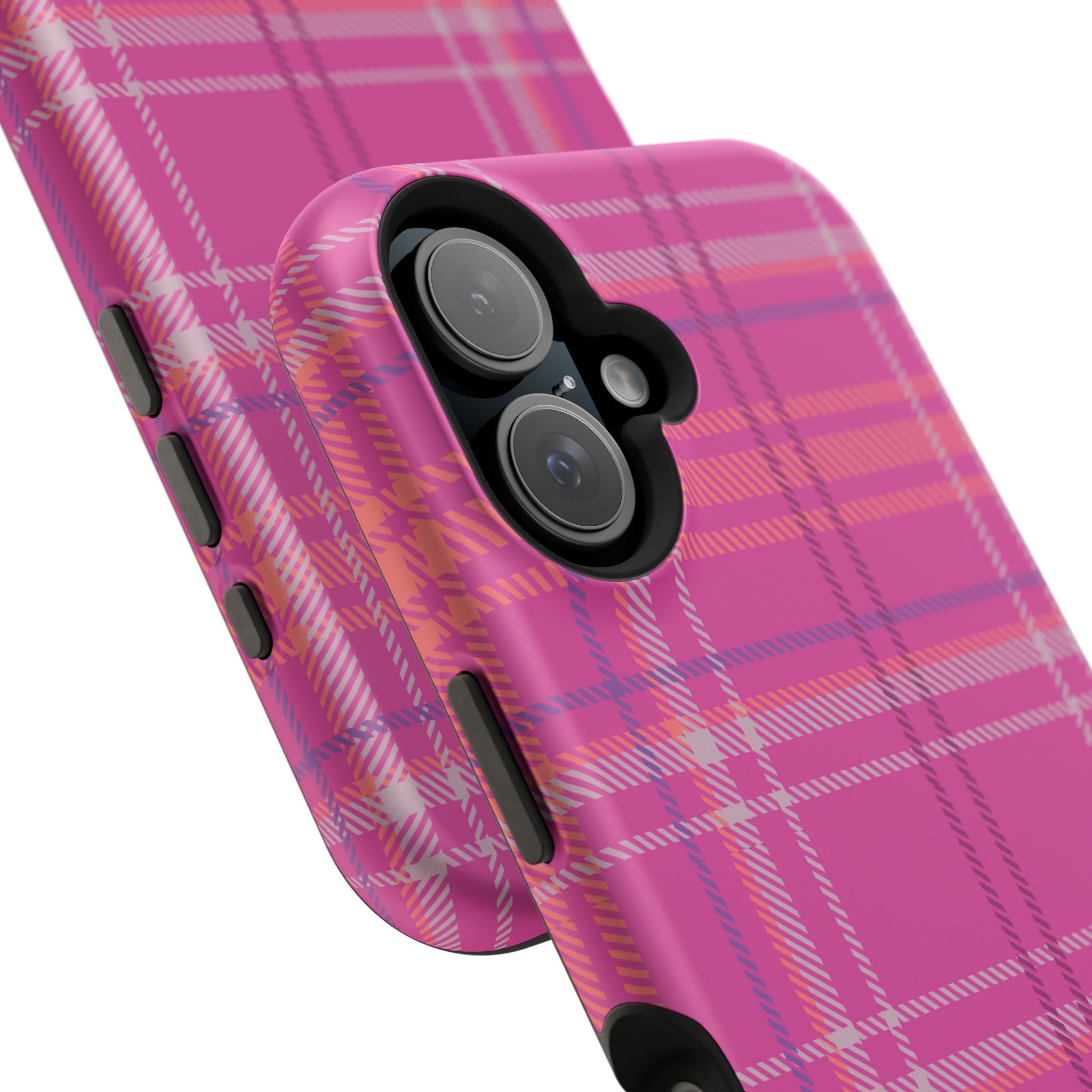 Berry Crush Plaid Magnetic Phone Case