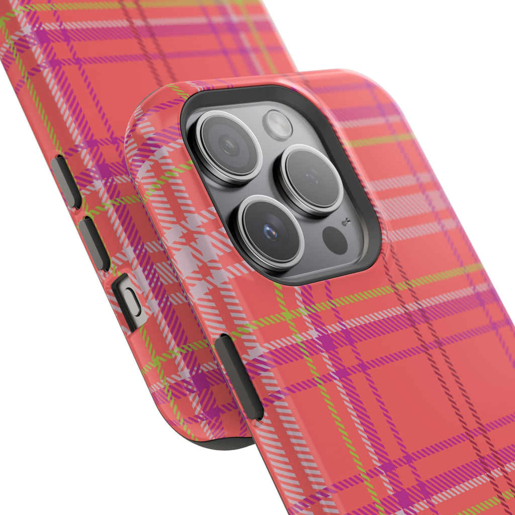 Golden Girl Plaid Magnetic Phone Case