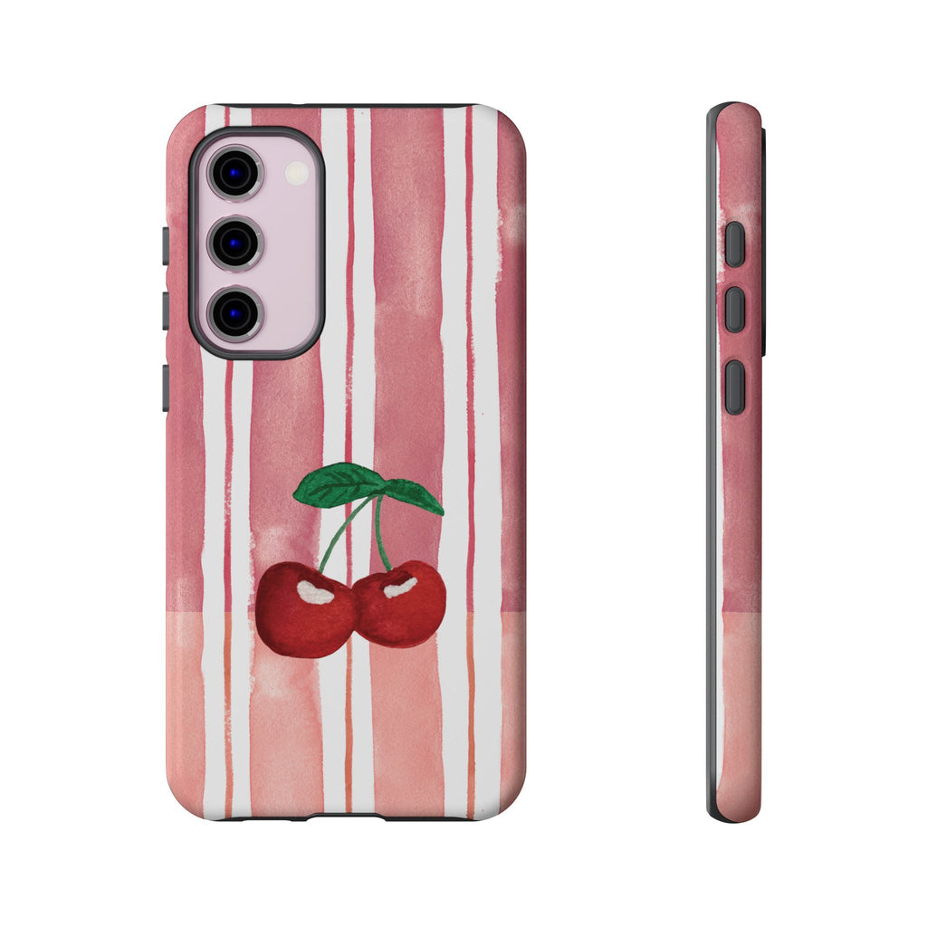 Cherry Orchard Stripes Phone Case