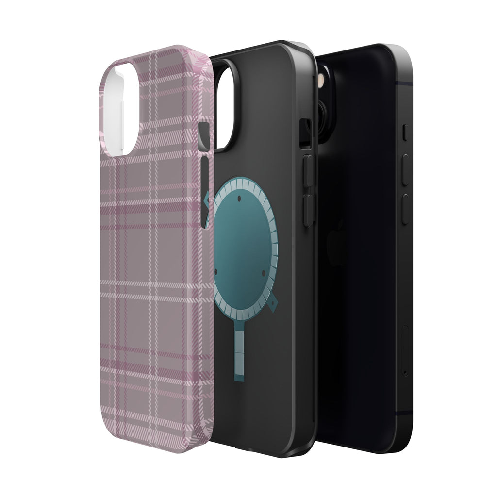 The Plaid Edit Mauve Phone Case