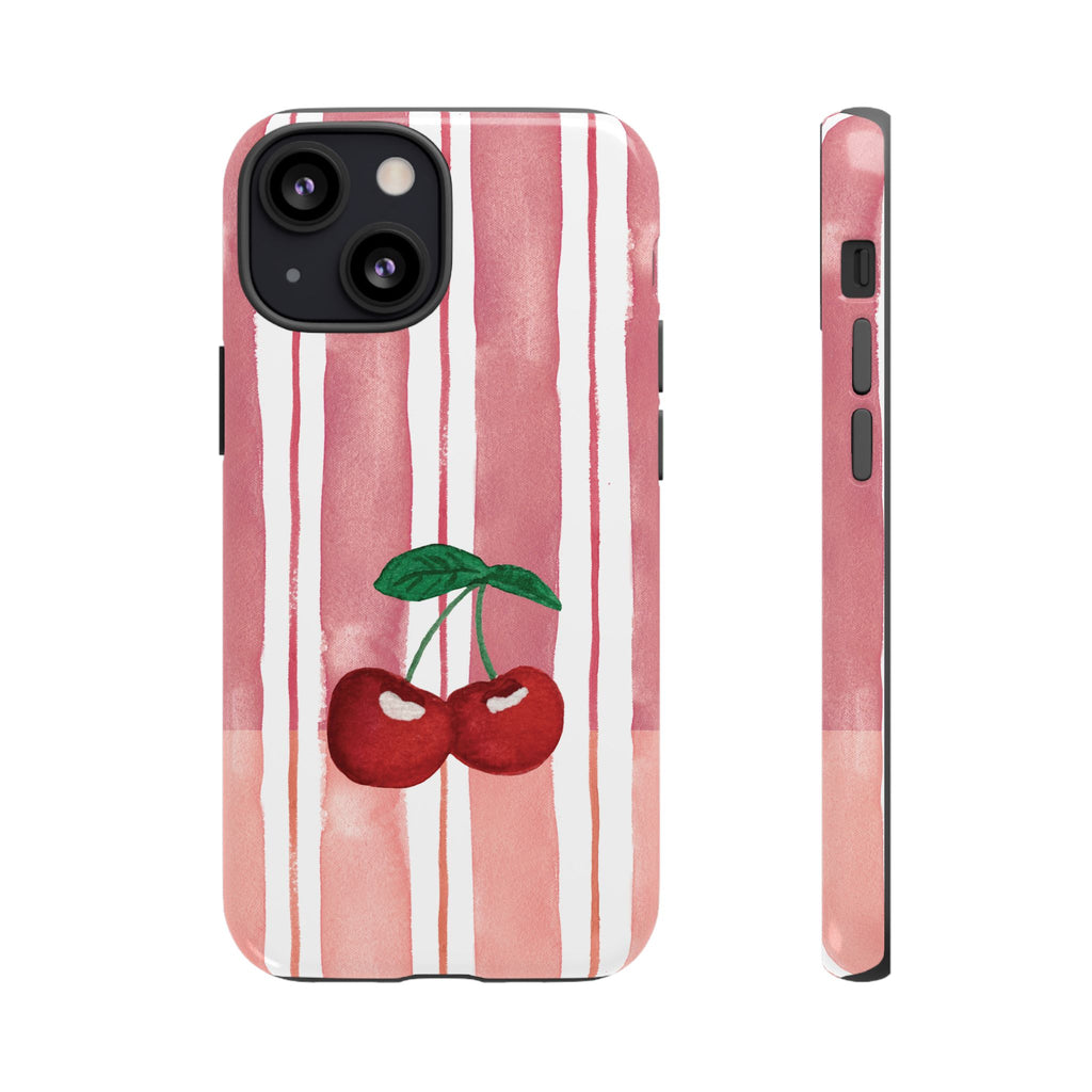 Cherry Orchard Stripes Phone Case