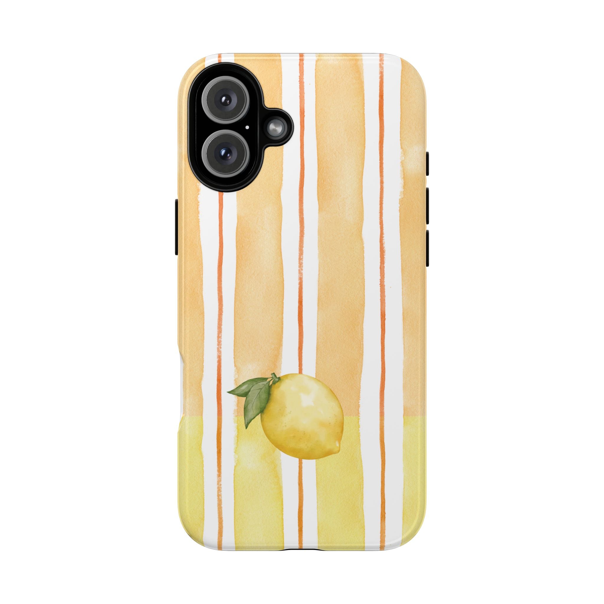 Lemon Orchard Stripes Phone Case