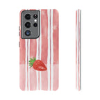 Strawberry Orchard Stripes Phone Case