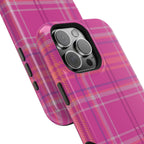Berry Crush Plaid Magnetic Phone Case
