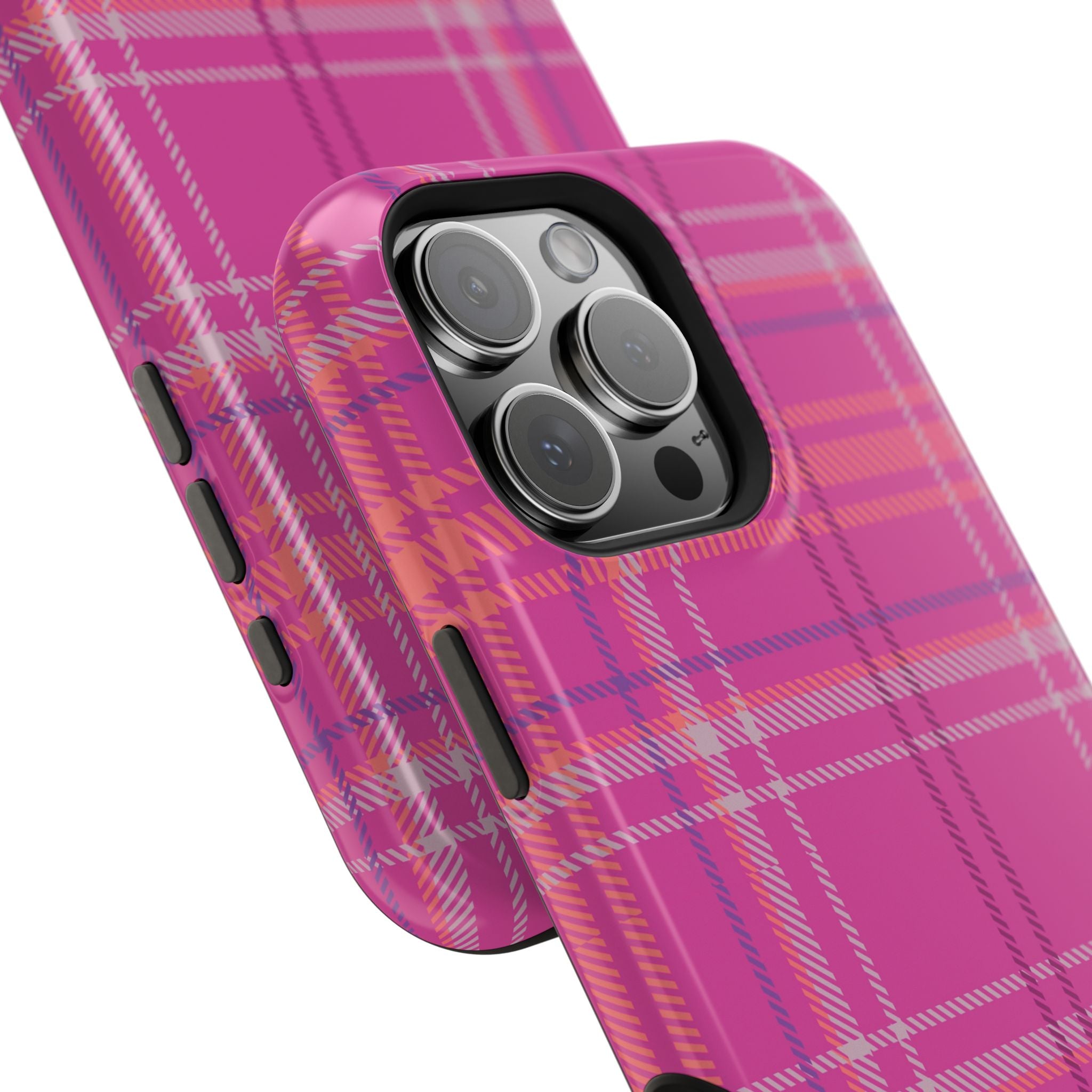 Berry Crush Plaid Magnetic Phone Case