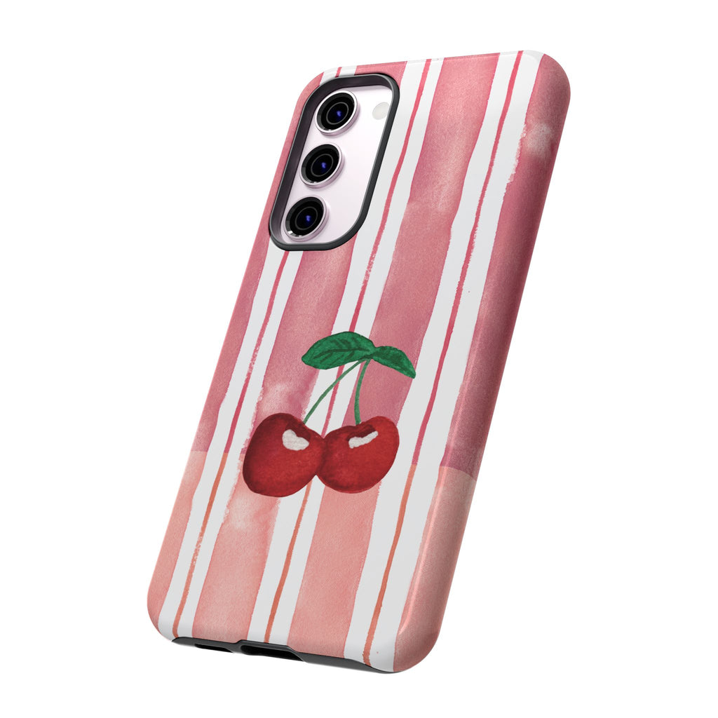 Cherry Orchard Stripes Phone Case